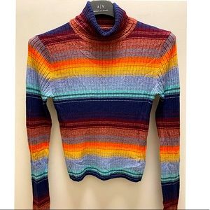 American Eagle Multi colors turtleneck sweater. Large